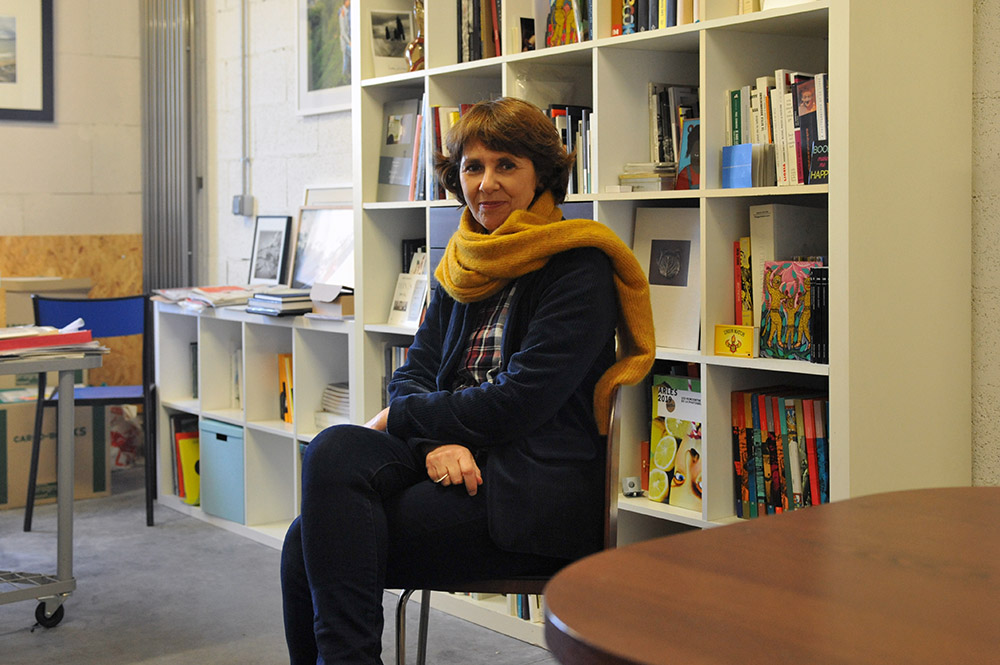 Fabienne Pavia, le 28 décembre 2020, dans les locaux du Bec en l'air à la Friche la Belle de Mai © Christophe Asso