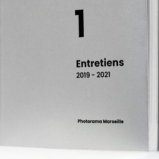 Couverture du premier recueil d'entretiens Photorama Marseille 2019-2021