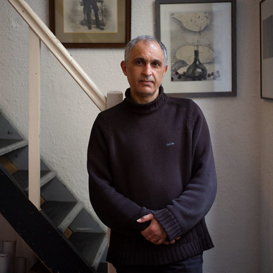 Abed Abidat, le 30 janvier 2026, dans les locaux d'Images Plurielles © Christophe Asso